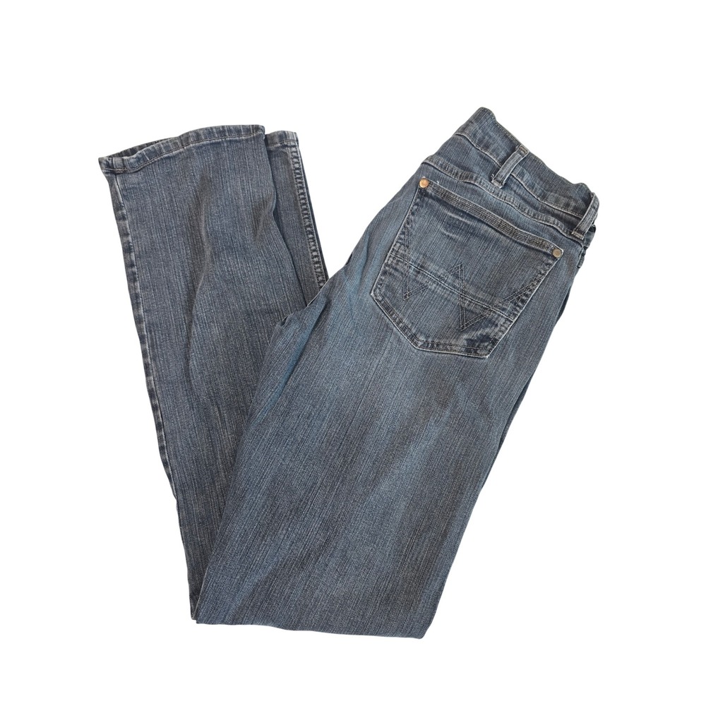 Wrangler Retro Slim Straight Jeans Mens 30x34 Blue Stretch Denim Cowboy Western
